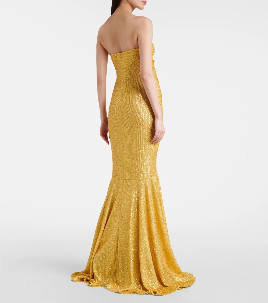 Norma Kamali - Sequined ruched gown