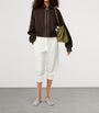LOEWE Brown Suede Studded Bomber Jacket