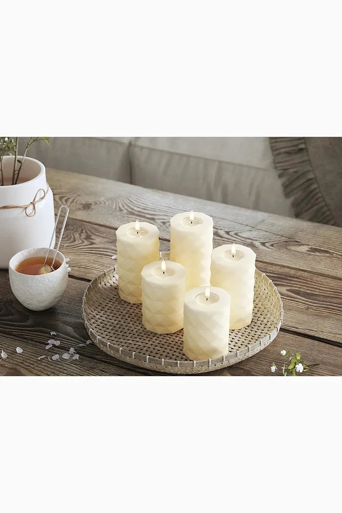 Led свещ Deluxe Homeart Square Bloklys 7,5 x 12,5 cm