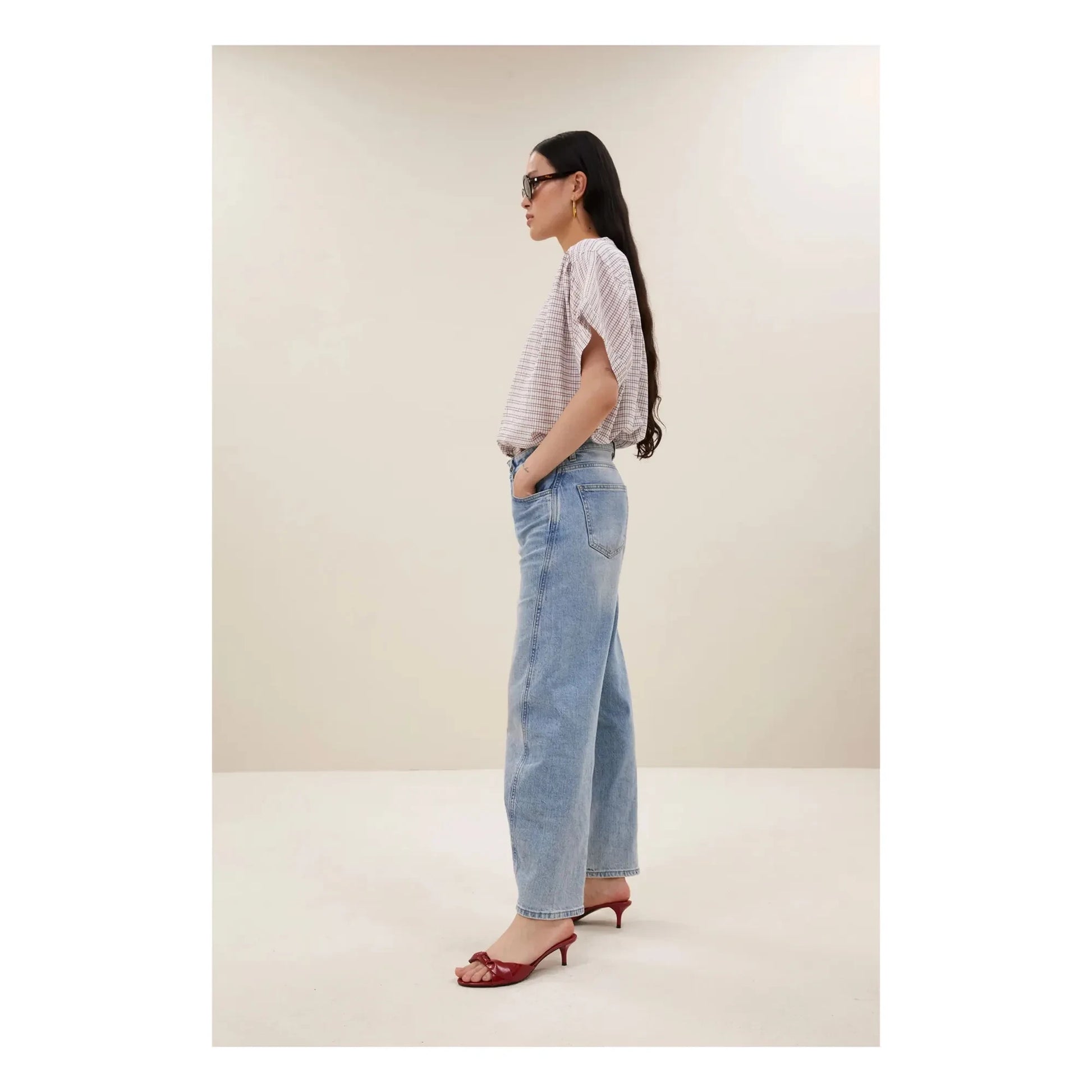 By Bar - Alex organic cotton blouse | Cream