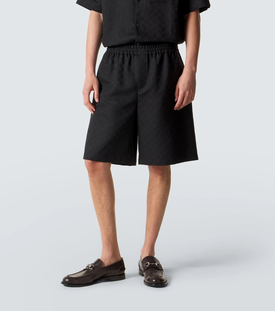 Gucci - GG canvas linen-blend shorts