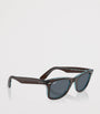 Brown Acetate Wayfarer Sunglasses