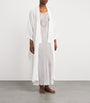 Silk Queenie Long Robe IVORY