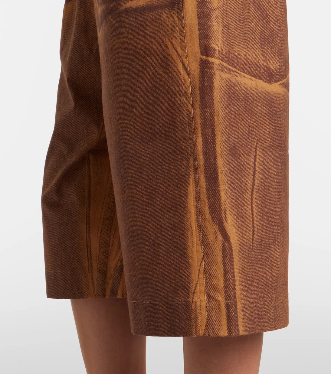 Acne Studios - Printed cotton Bermuda shorts