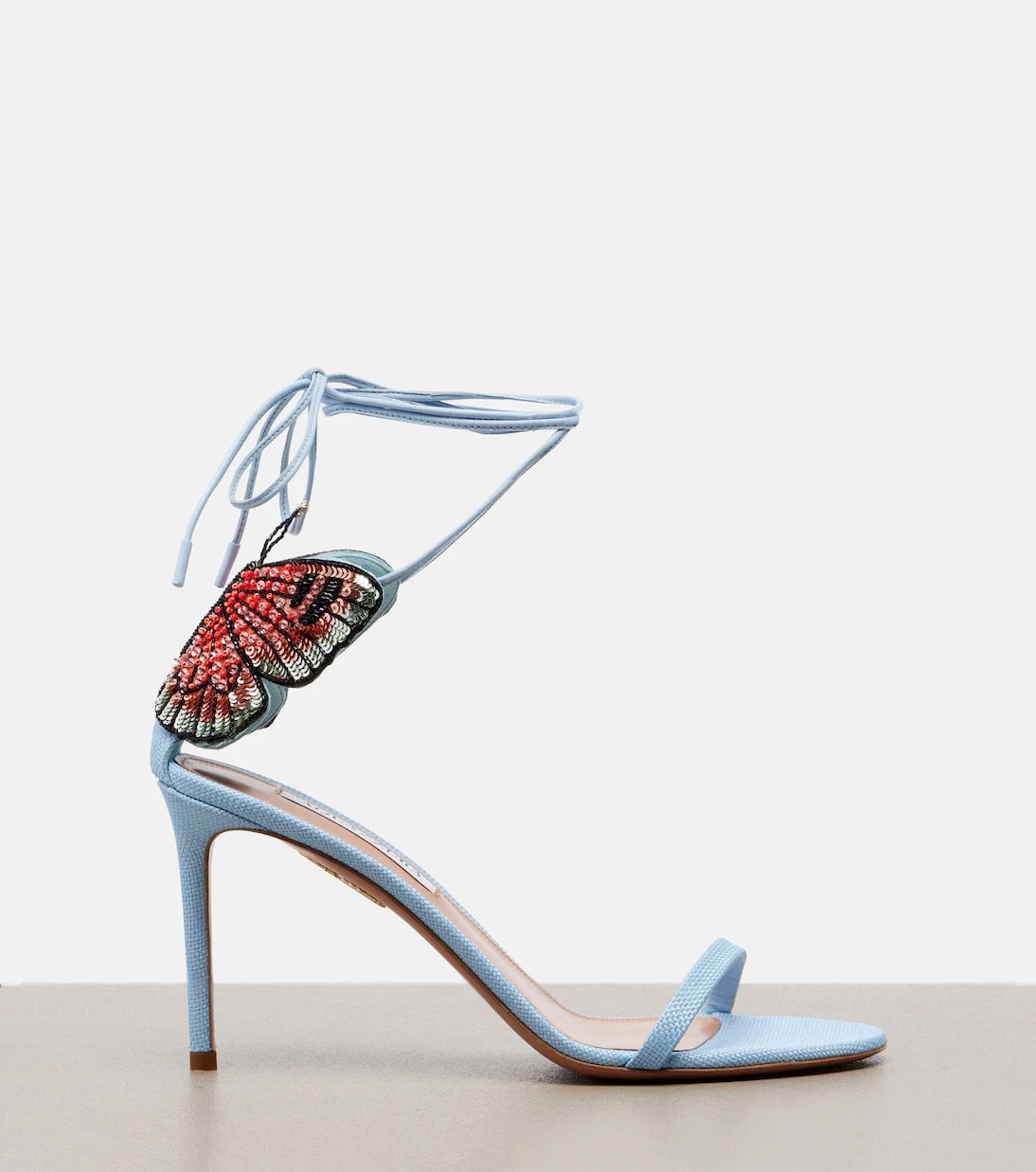 Aquazzura - Papillon D'Amour embellished sandals