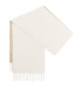 LOEWE White Bicolour Anagram Scarf
