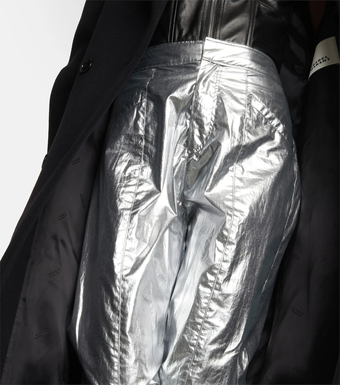 Isabel Marant - Anea high-rise coated cotton pants