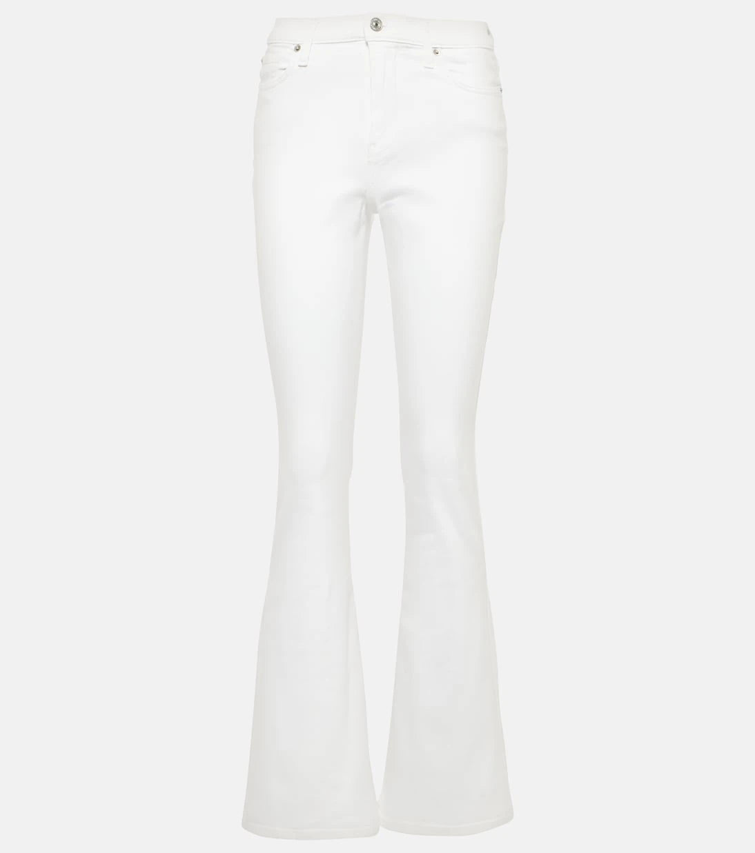 7 For All Mankind - بنطال جينز Ali بقصة flare وخصر مرتفع
