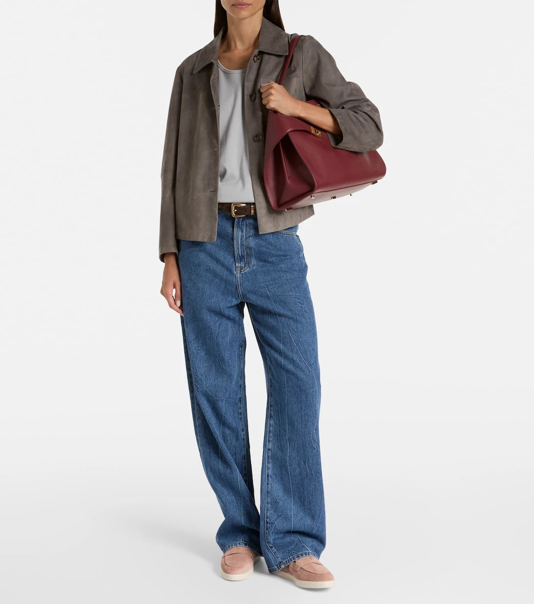 Tory Burch - Suede penny loafers