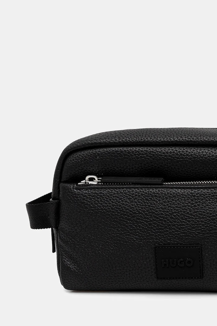 HUGO erkek suni deri kozmetik çantası Ethon 2.0HI_Washbag