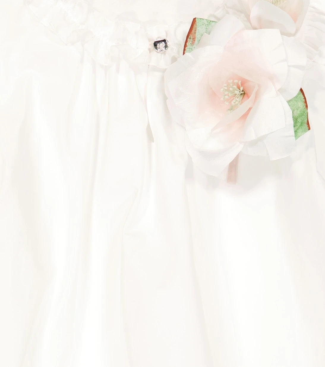 Monnalisa - Taffeta flounce dress