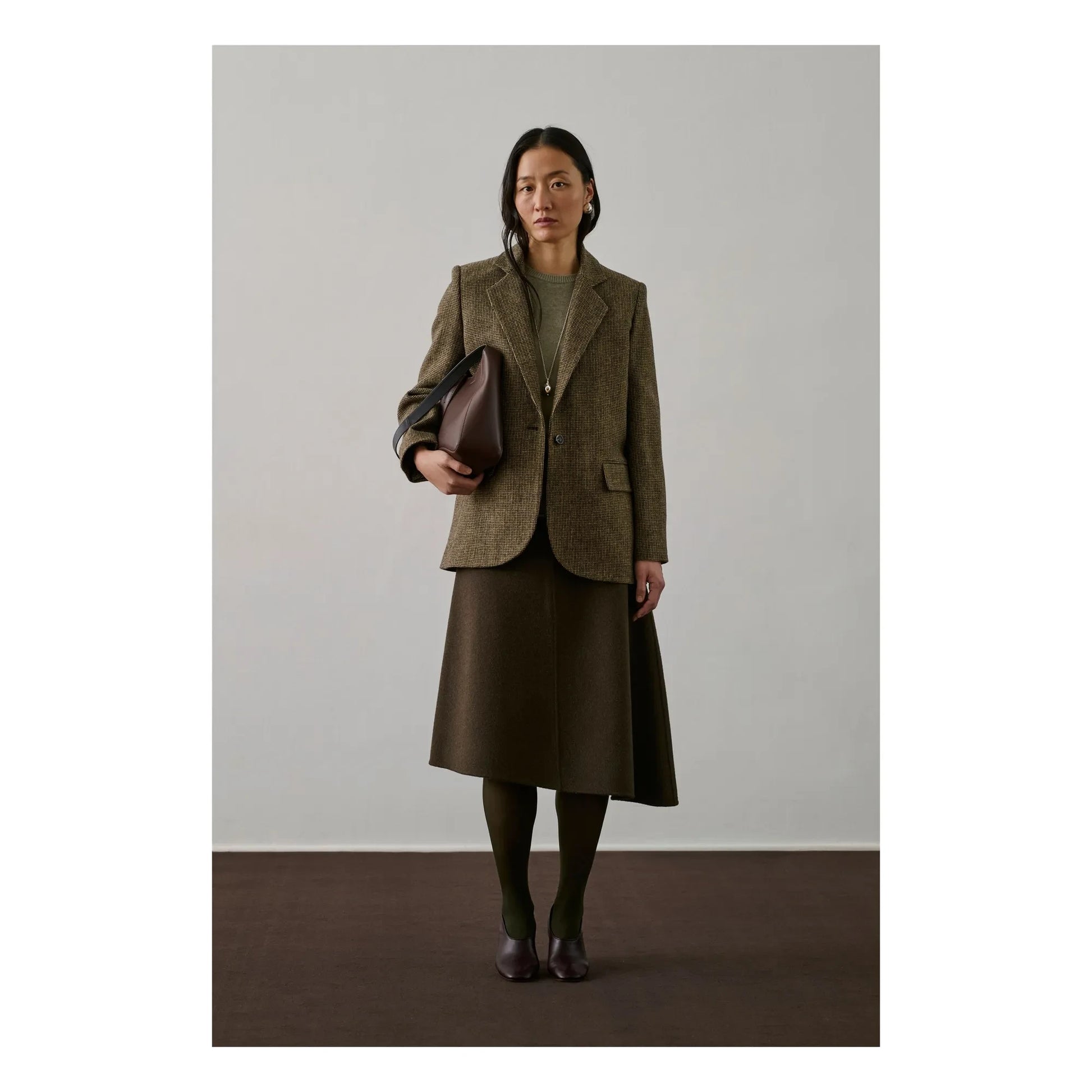 Soeur - Geneva skirt Wool | Khaki brown