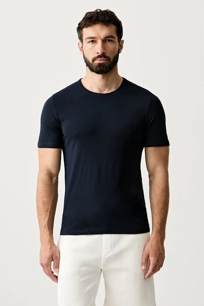 BOSS erkek pamuk TShirtRN 3P Classic tişört 3'lü set