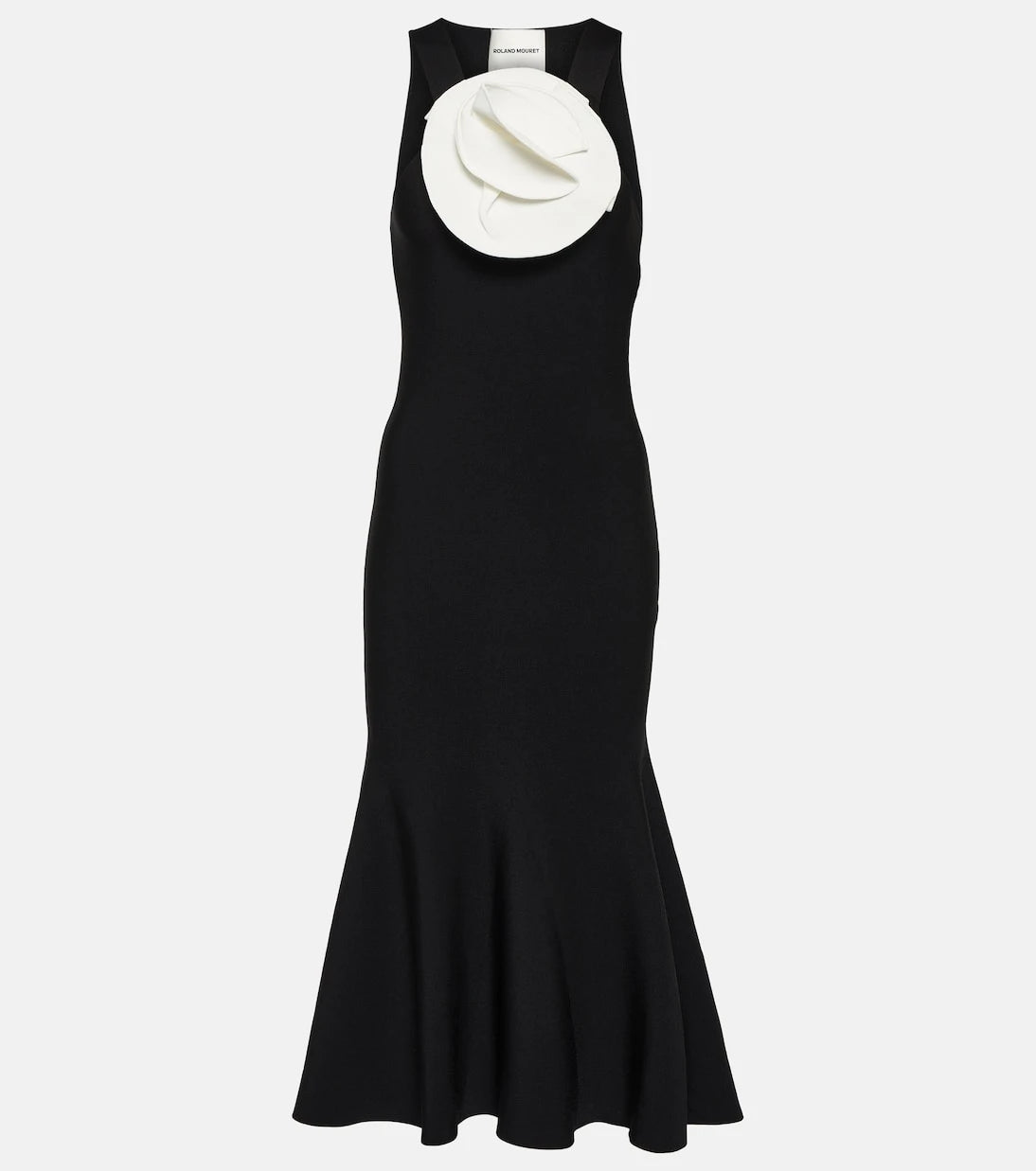 Roland Mouret - Floral-appliqué midi dress