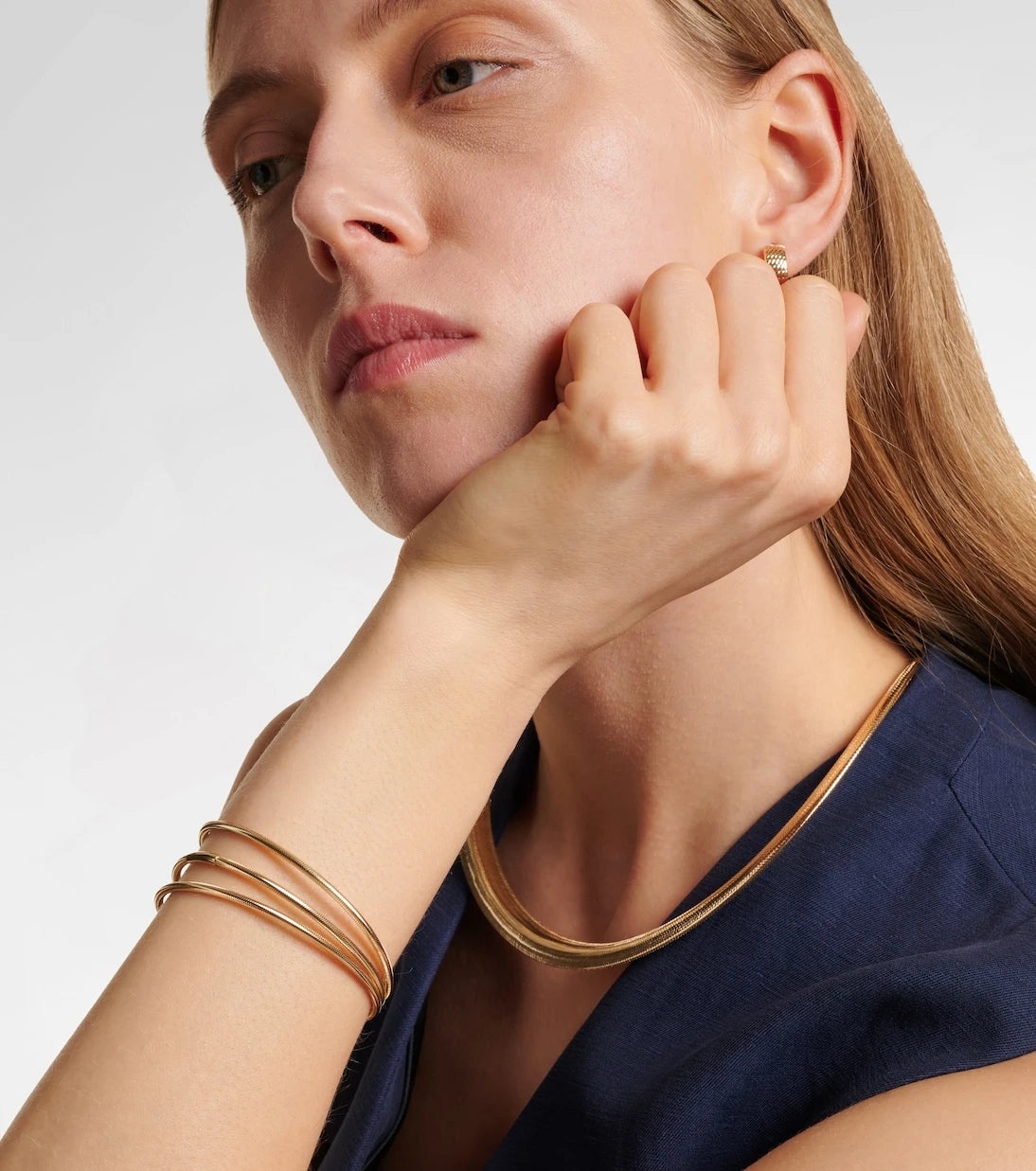 Stone and Strand - Liquid Gold Stretch 14kt gold bracelet