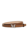 Max Mara Red Leather Monogram Belt