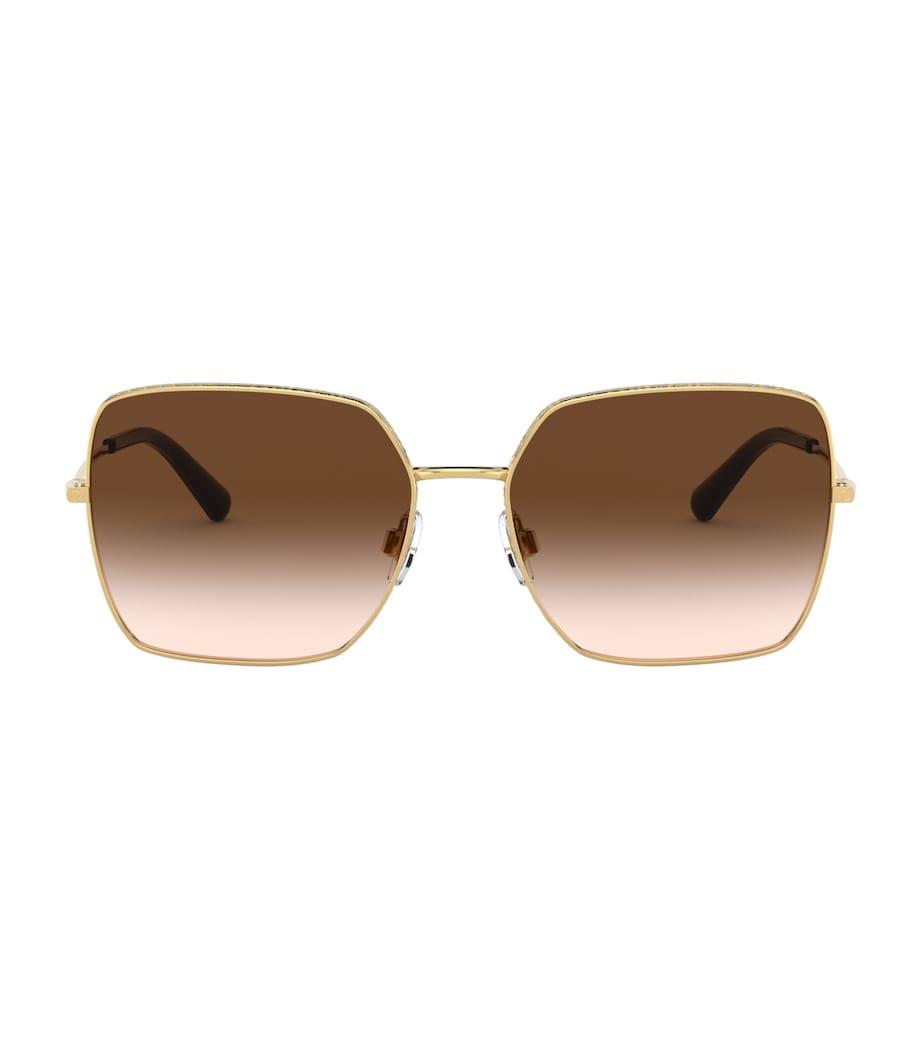 Gold Square Sunglasses