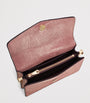 Aspinal Of London Purple Leather Snakeskin-Embossed Eliza Clutch Bag