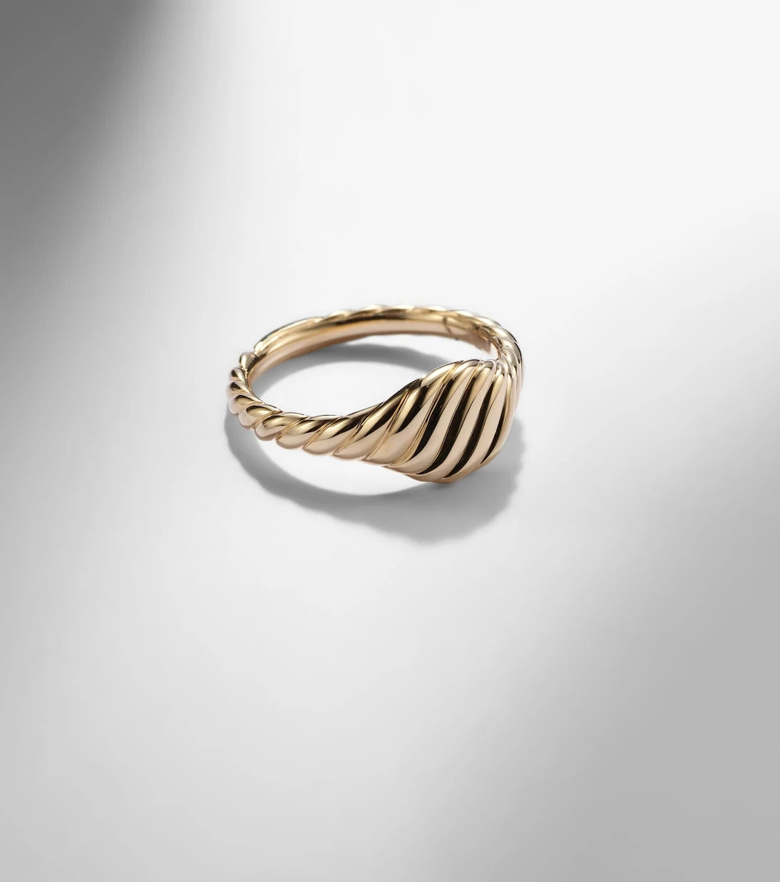 David Yurman - Sculpted Cable 18kt gold pinky ring