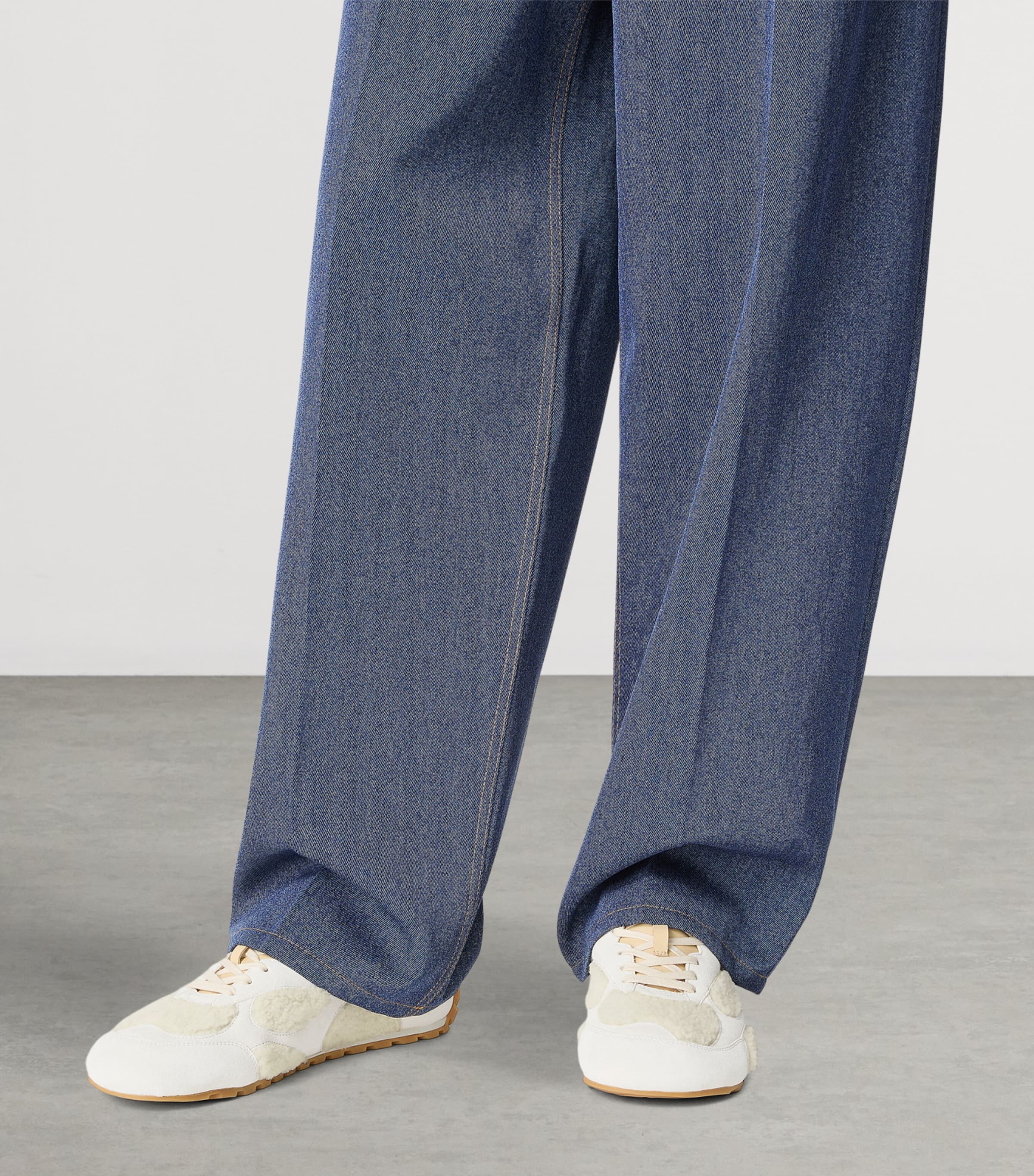 Bottega Veneta Shearling-Suede Orbit Flash Sneakers