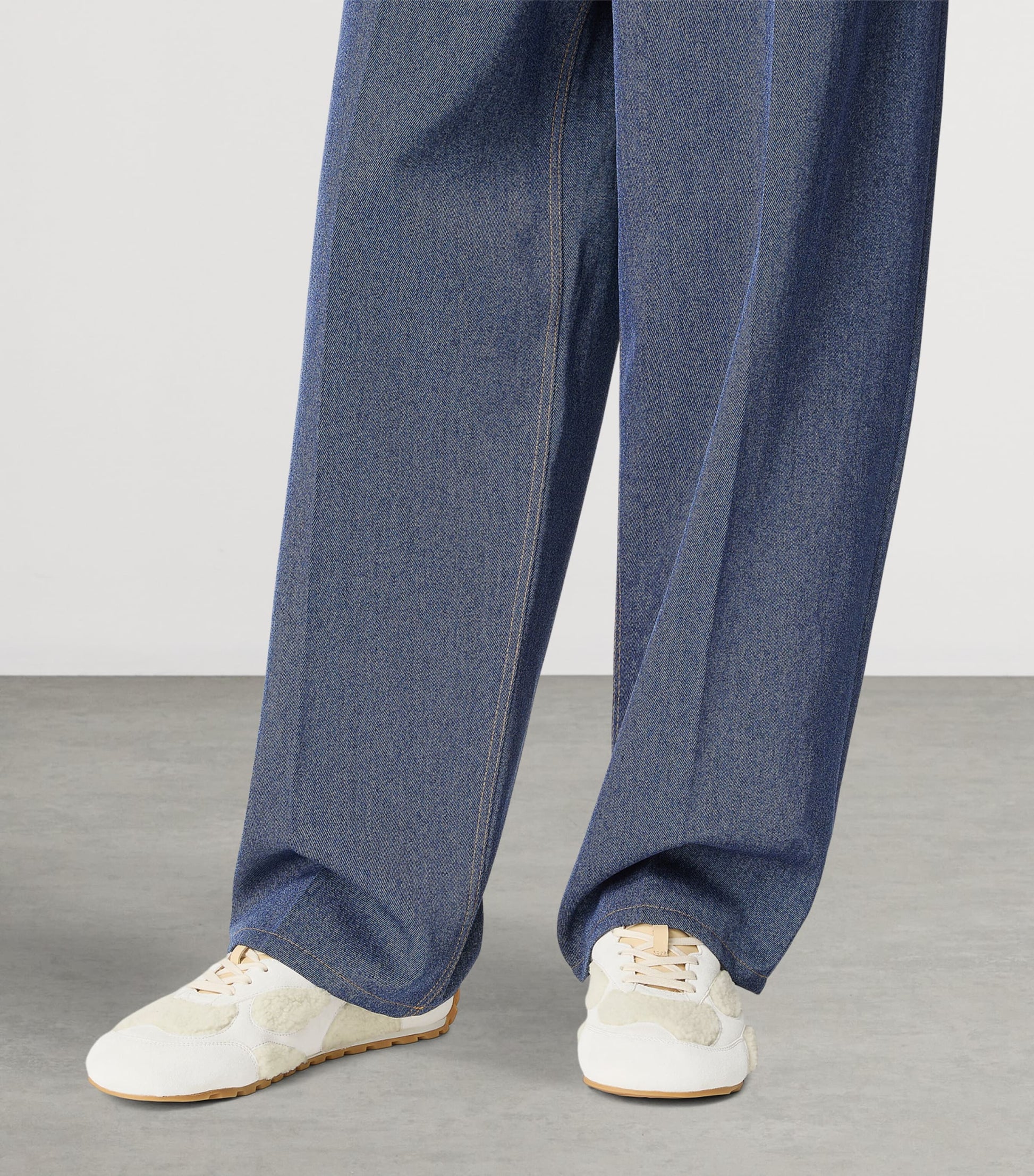 Bottega Veneta Shearling-Suede Orbit Flash Sneakers