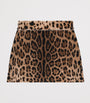 Dolce & Gabbana Kids Virgin Wool Leopard Print Skirt (8-12+ Years)