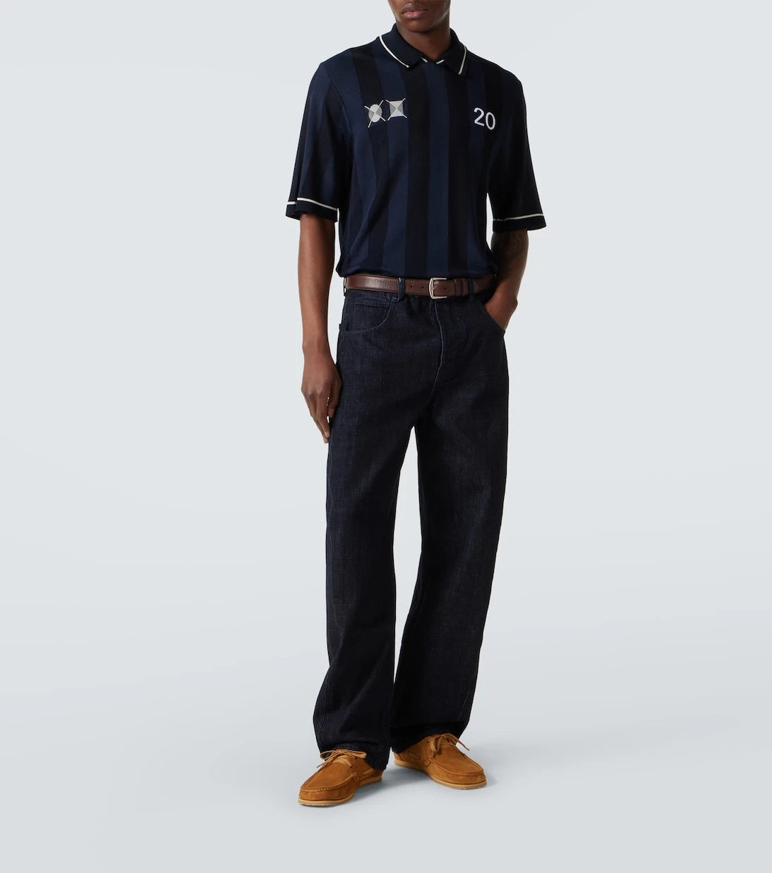 Jacquemus - Batto croc-effect suede boat shoes