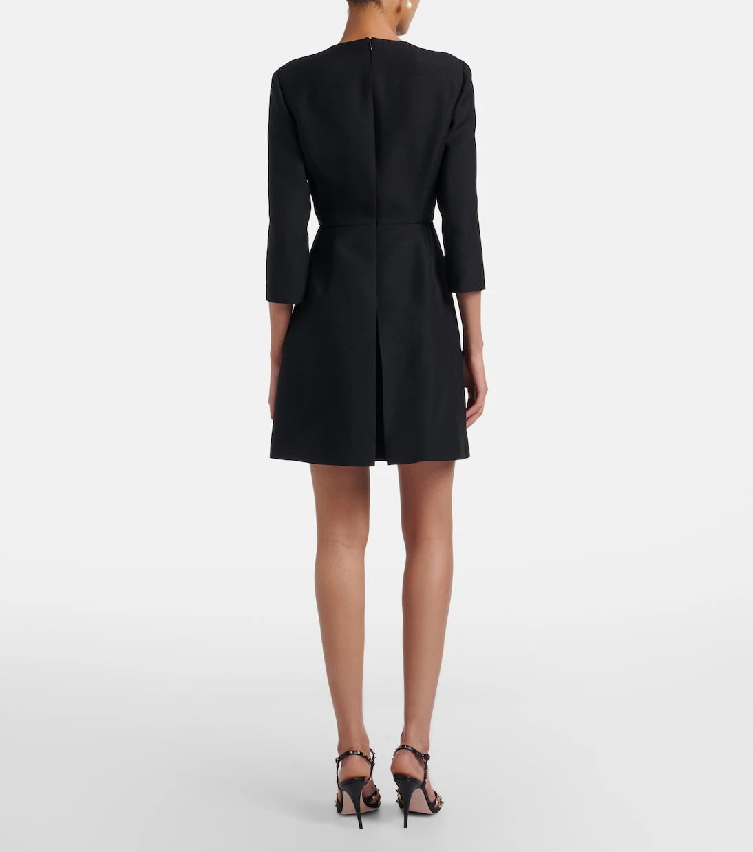 Valentino - Crepe Couture embellished minidress