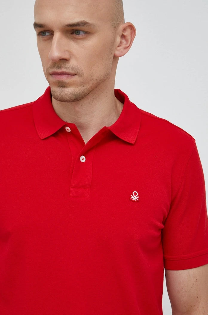 United Colors of Benetton Yakalı Pamuklu Tişört
