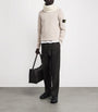 Beige Lambswool-Blend Sweater