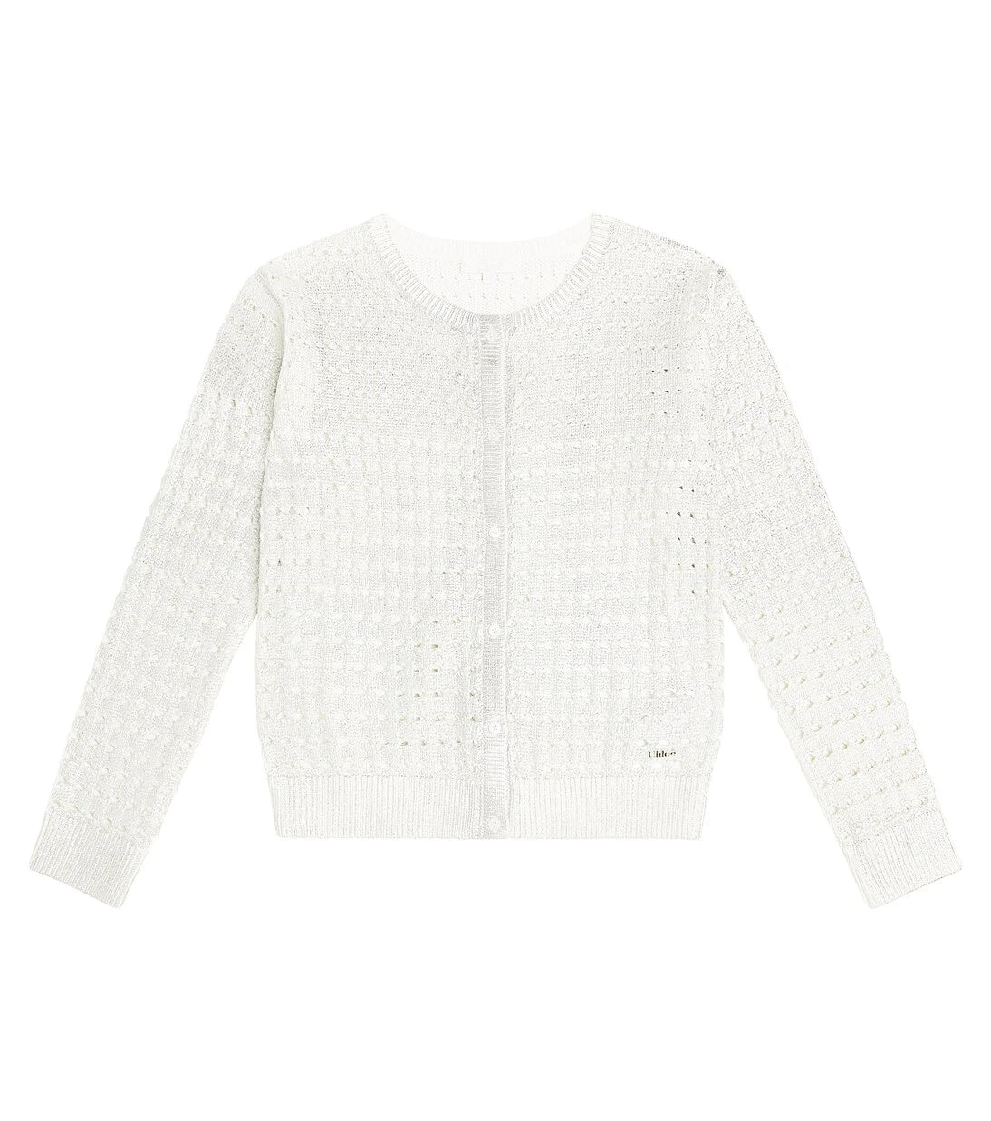 Chloé Kids - سترة قطنية ميتاليك