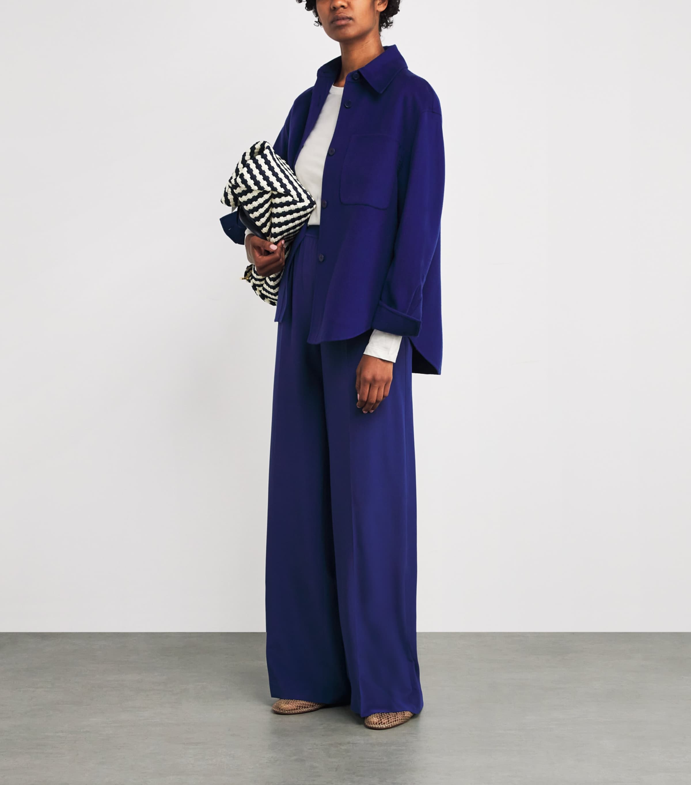 Ivory Cotton-Silk Long-Sleeve T-Shirt