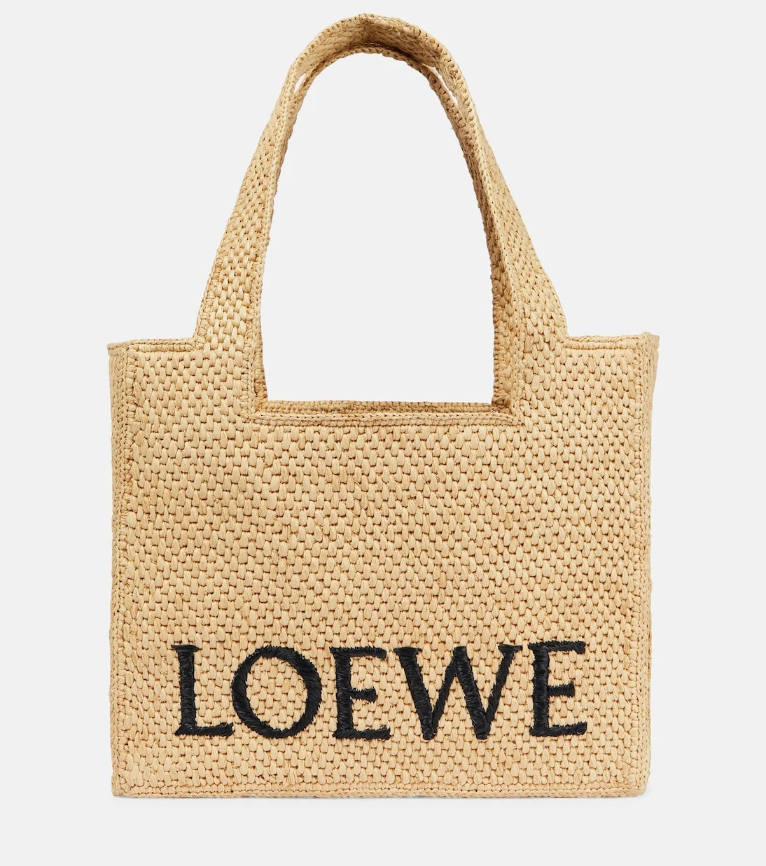 Loewe - Paula's Ibiza Medium logo raffia tote bag