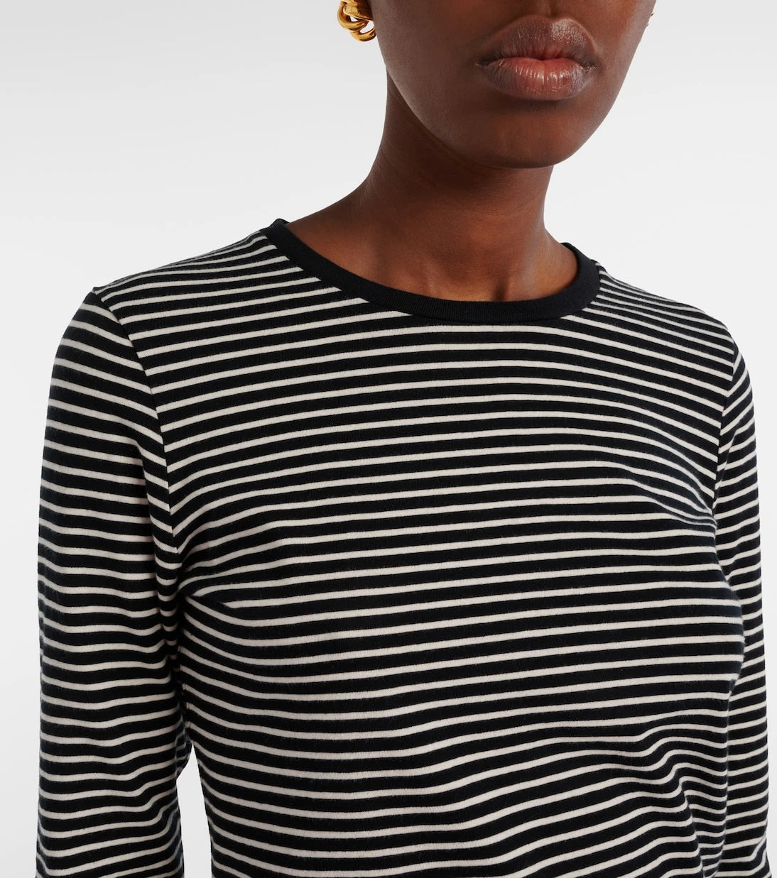 Nili Lotan - Simone striped cotton jersey T-shirt