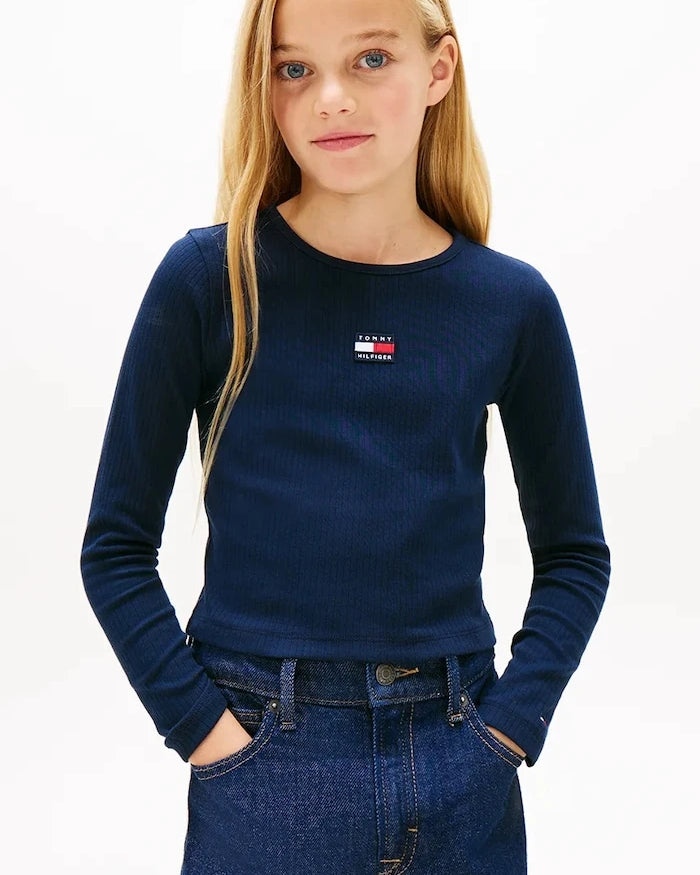 Tommy Hilfiger Uzun Kollu Çocuk Bluzu
