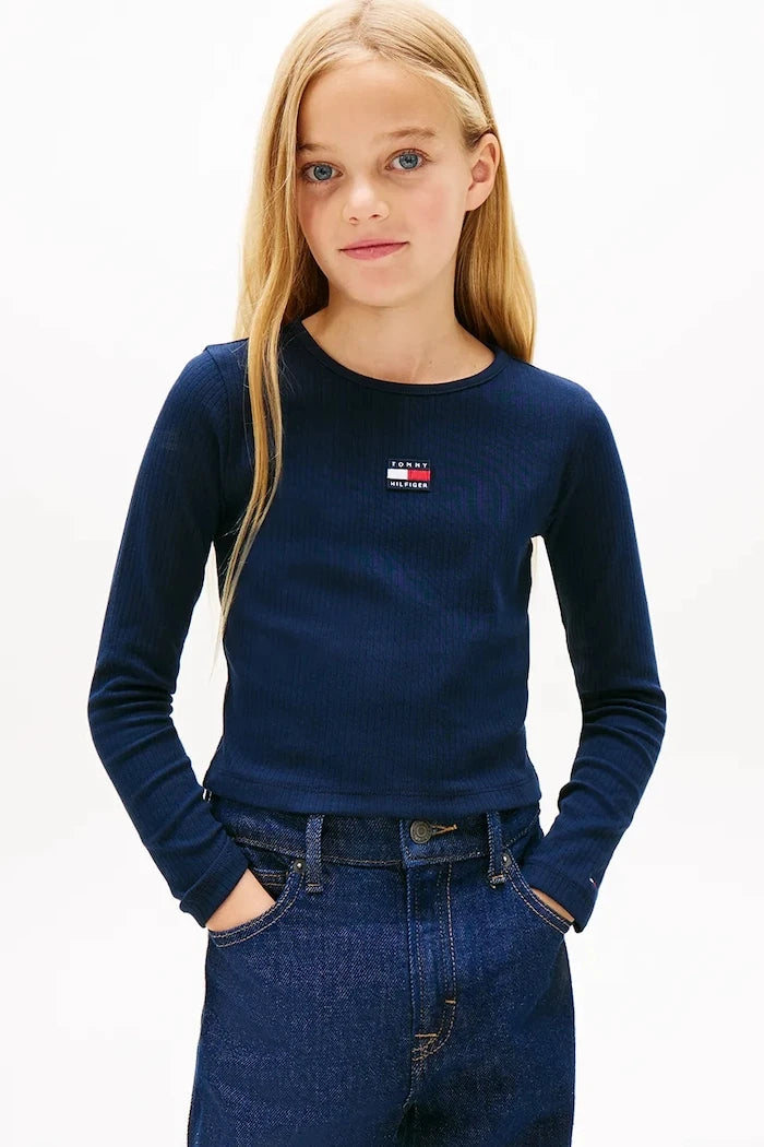 Tommy Hilfiger Uzun Kollu Çocuk Bluzu