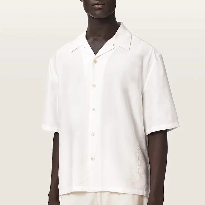 AllSaints риза мъжка с вискоза PURLEY