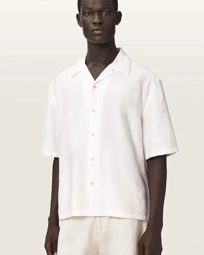 AllSaints erkek viskoz gömlek PURLEY