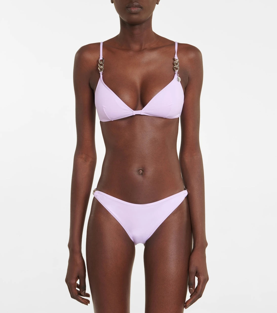Stella McCartney - Chain-trimmed triangle bikini top