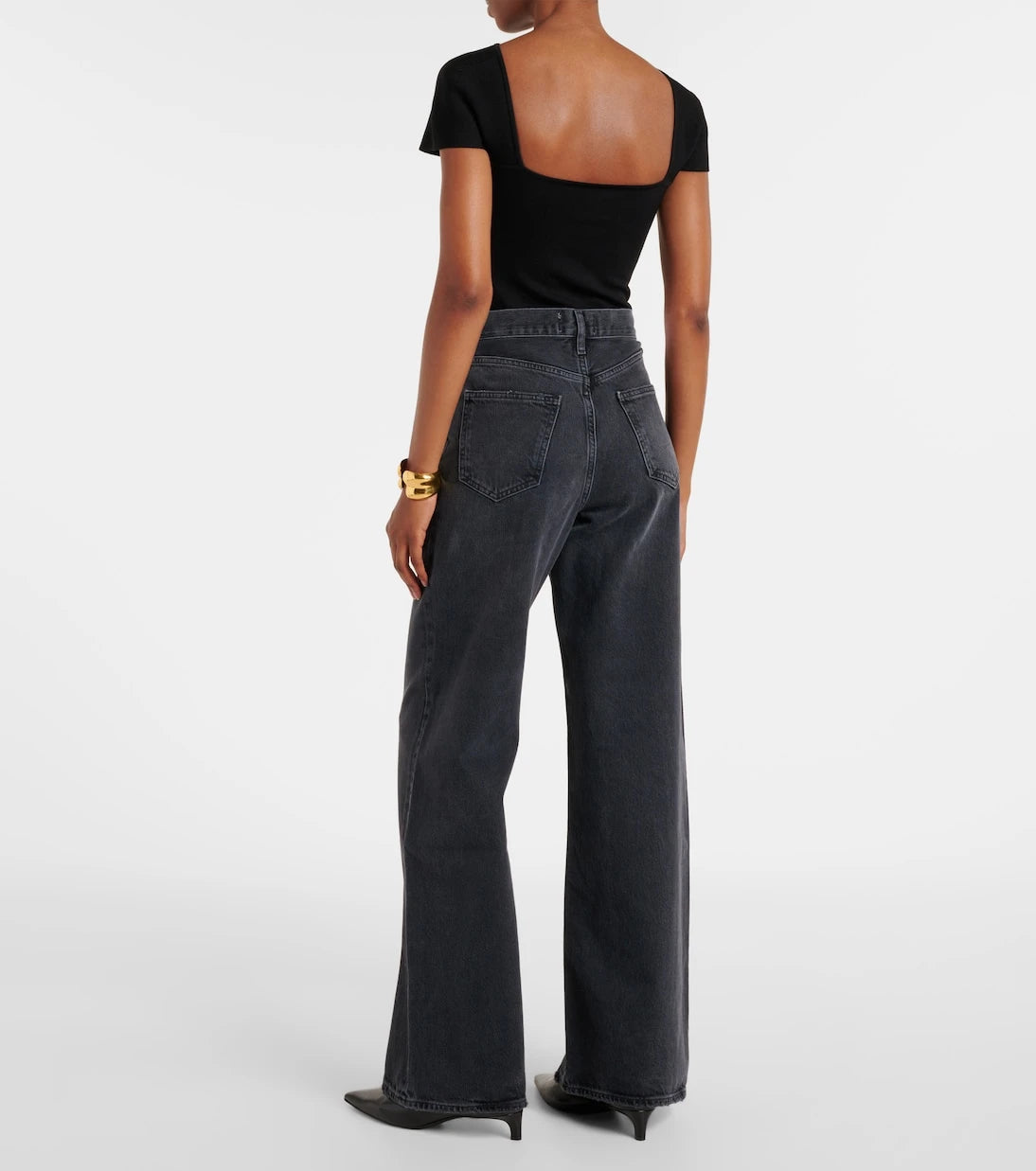 Agolde - Dame high-rise wide-leg jeans