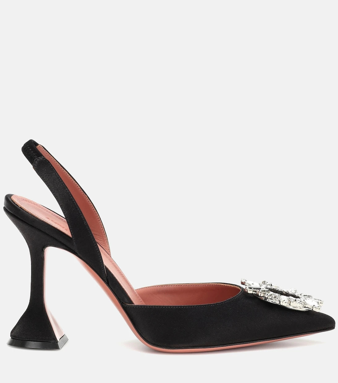 Amina Muaddi - Begum satin slingback pumps