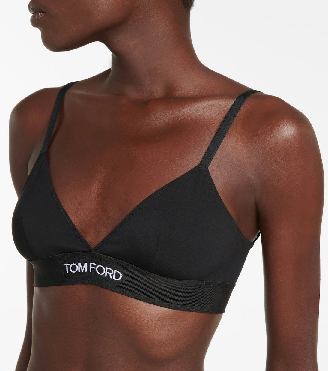 Tom Ford - Logo stretch-jersey triangle bra