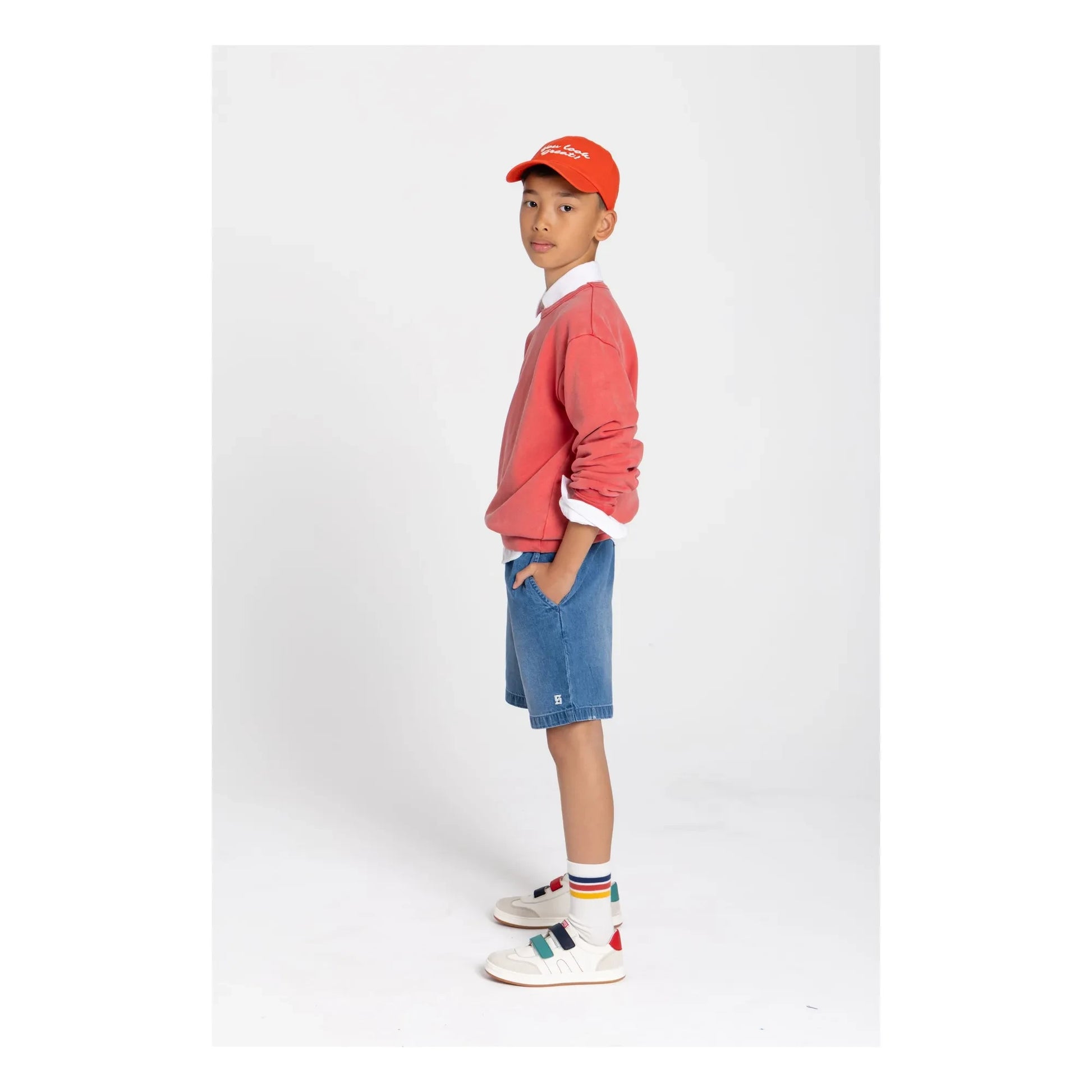 Smallable Kid - Arlo organic cotton sweatshirt | Dark red