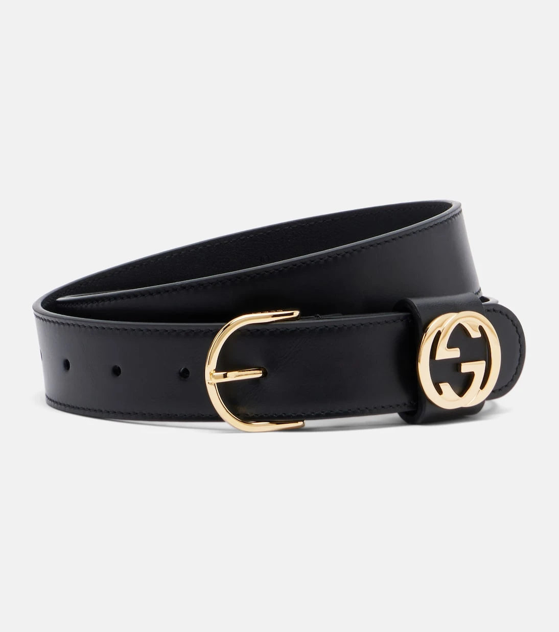 Gucci - Interlocking G leather belt