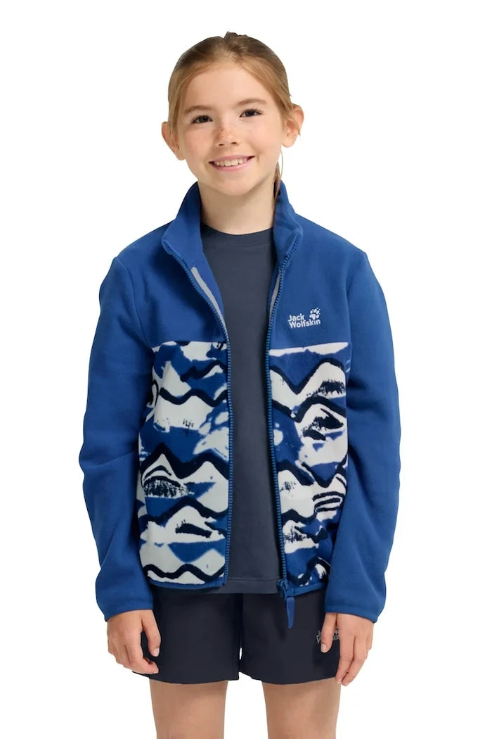 Jack Wolfskin çocuk polar kapüşonlu üst PAW ERA 100 PRINT FZ K