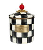 Small Courtly Check Enamel Canister