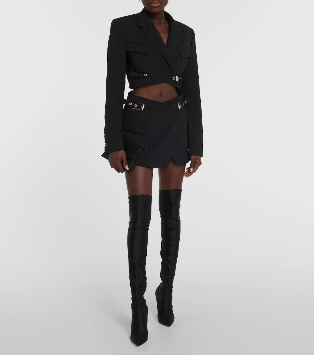 Dion Lee - Interlock belted cropped blazer