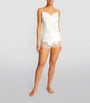 Silk Lace-Trim Baccarat Camisole NATUREL