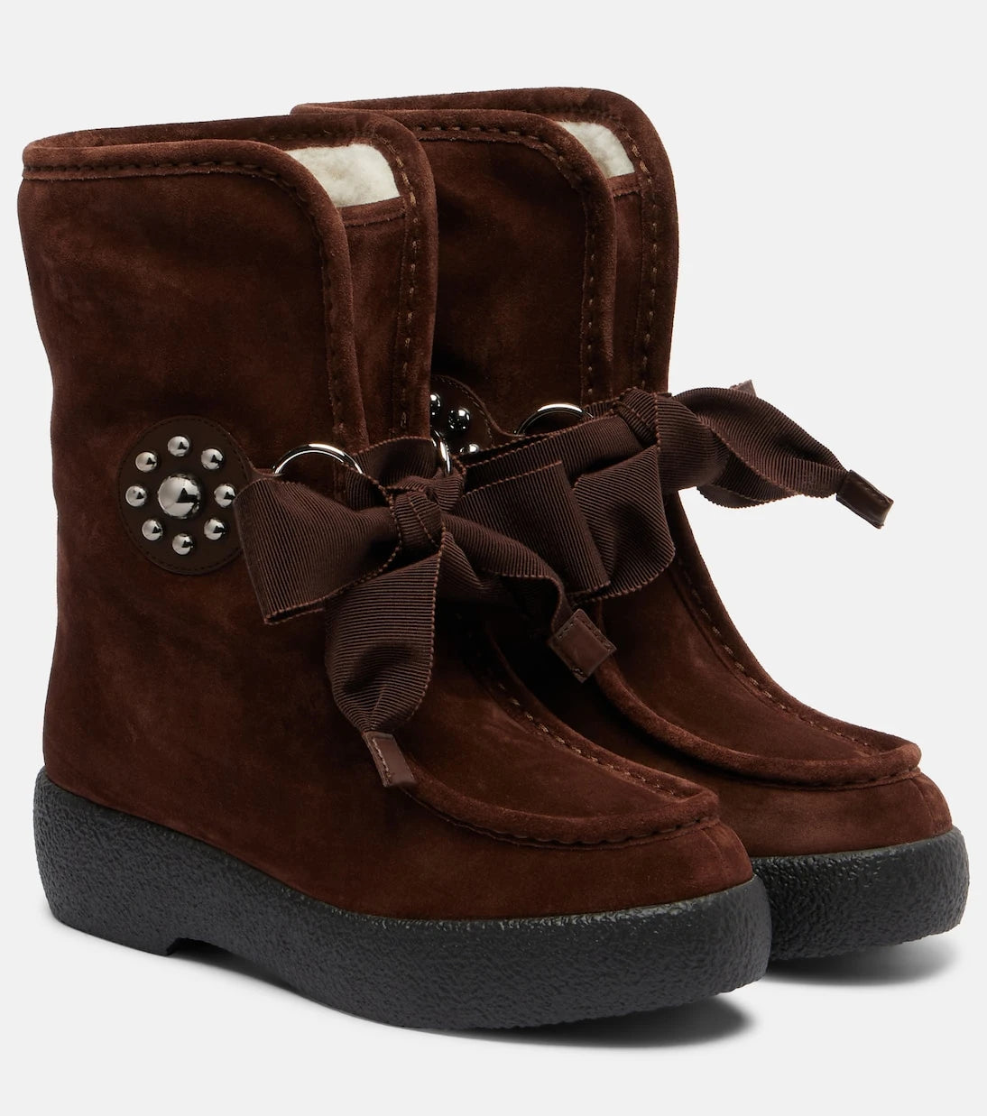 Valentino Garavani - Snowish suede ankle boots