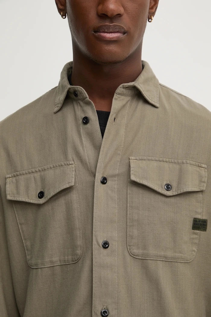 Памучна риза G-Star Raw Marine Slim